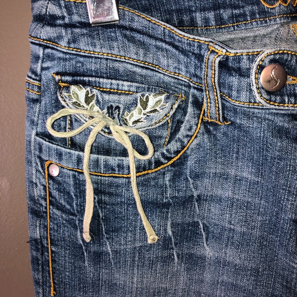 Mid rise bootcut jeans